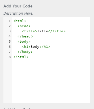 Code Editor Code Editor