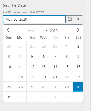 Date Picker Date Picker
