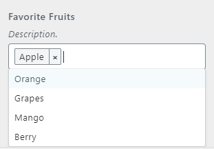 Tagging Select Tagging Select